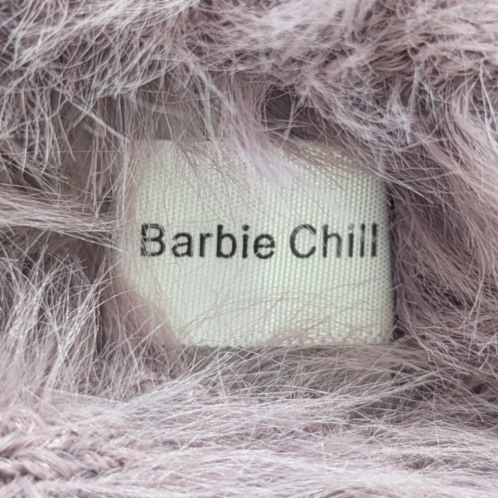 Barbie Chill Cropped Fuzzy Sweater - Picture 6 of 7